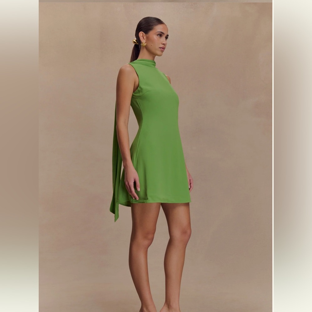 Meshki Wynter Scarf Draped Mini Dress - NWT - Picture 4 of 7
